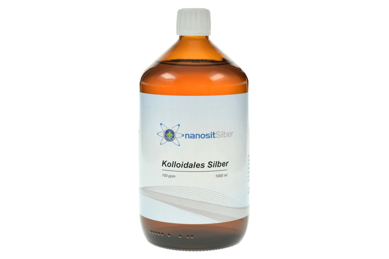 Kolloidales Silber 100ppm aus Apotheken-Herstellung - 100% natürliches